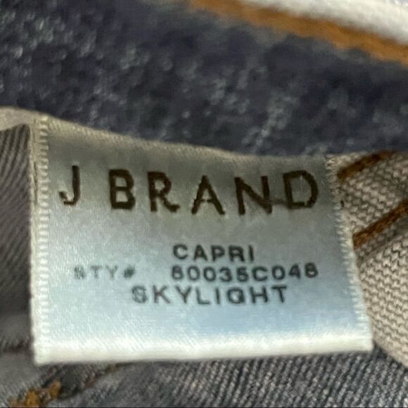 J Brand Skylight Medium Wash Stretch Skinny Capri Jeans 25 - Picture 7 of 8